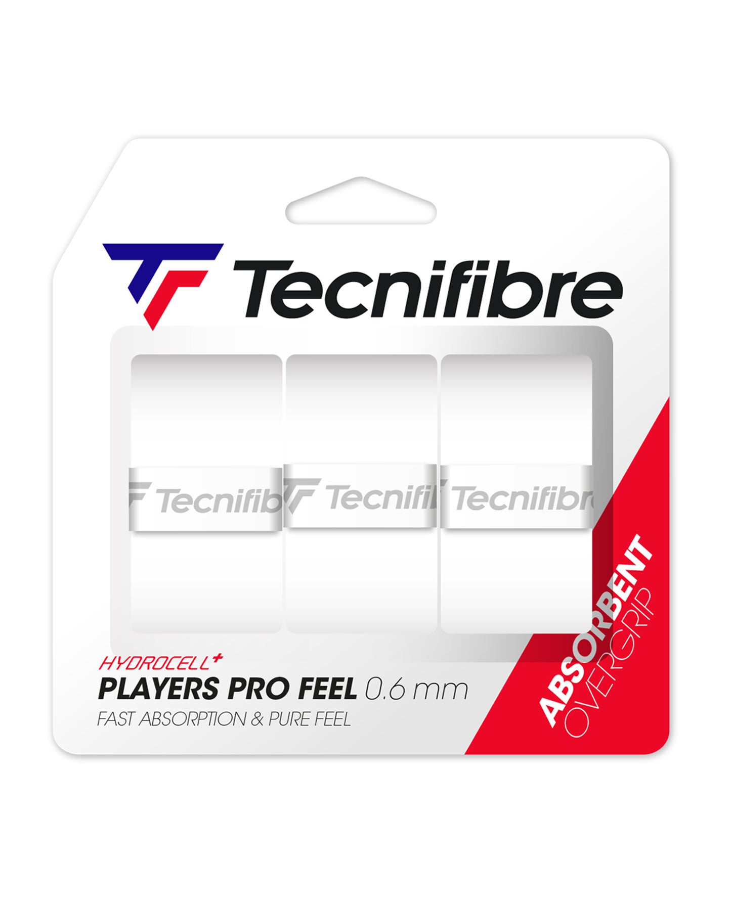 TECNIFIBRE PLAYERS PRO FEEL WHITE OVERGRIP